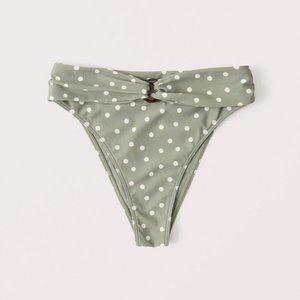 High-Waist O-Ring Belted Bikini Bottoms